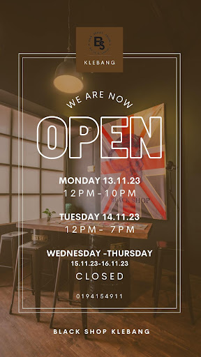 BLACK SHOP BARBER KLEBANG