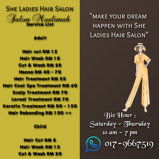 She Ladies Hair Saloon Wanita Sahaja