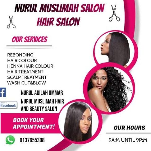 dhamia beauty hair saloon muslimah